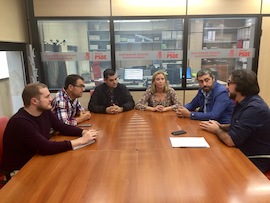 Reuni�n mantenida con los representantes del PSOE en el Ayuntamiento