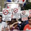 Manifestaci�n contra la ley antitabaco en Madrid